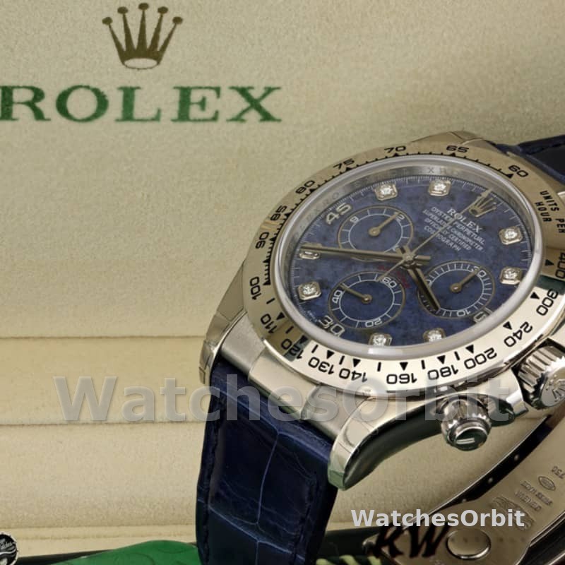 Rolex Daytona 116519 Sodalite diamonds dial 40mm Mens Replica Watch