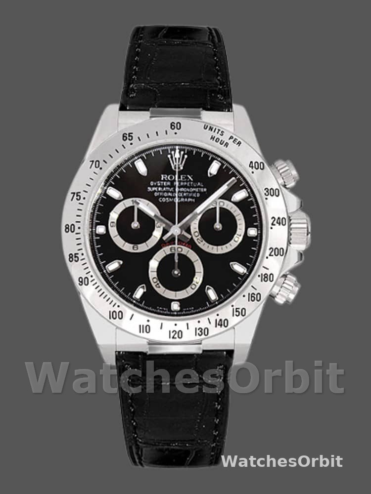 Rolex Daytona 116519 White Gold Black Dial 40mm Mens Replica Watch