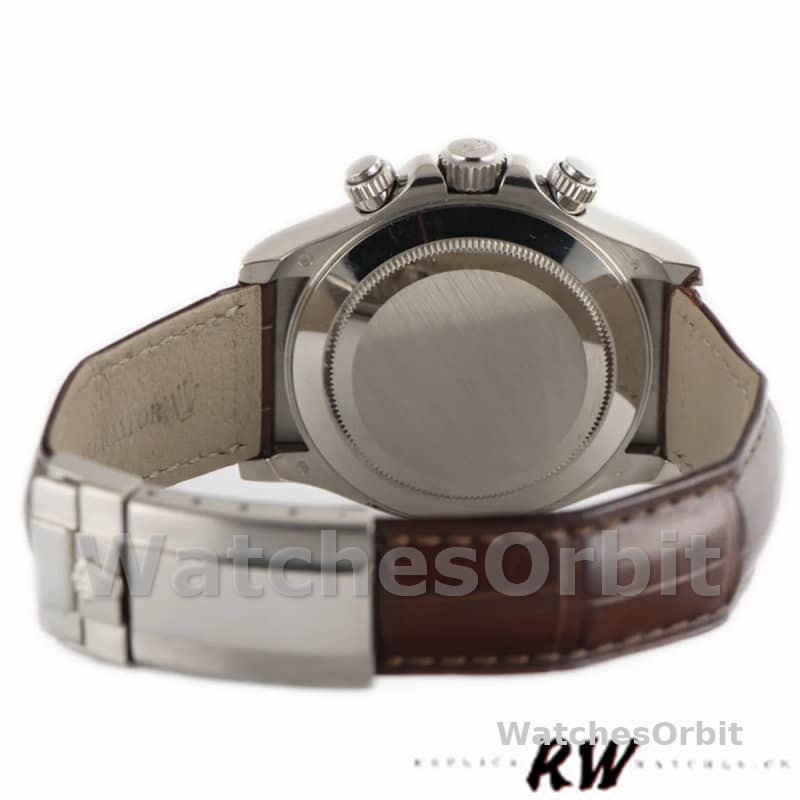 Rolex Daytona 116519 White Gold Grey Dial 40mm Mens Replica Watch
