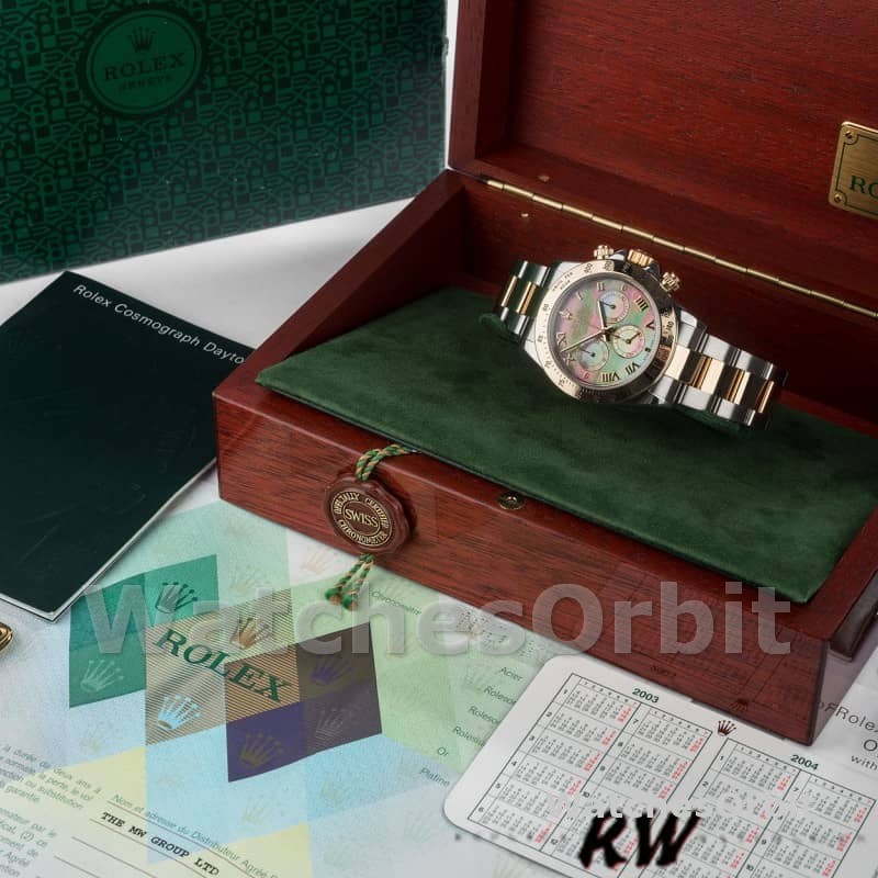Rolex Daytona 116523 Stainless steel Black MOP Dial 40mm Mens Replica Watch