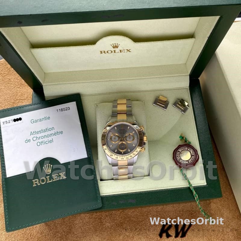 Rolex Daytona 116523 Stainless Steel Gray Slate Dial 40mm Mens Replica Watch