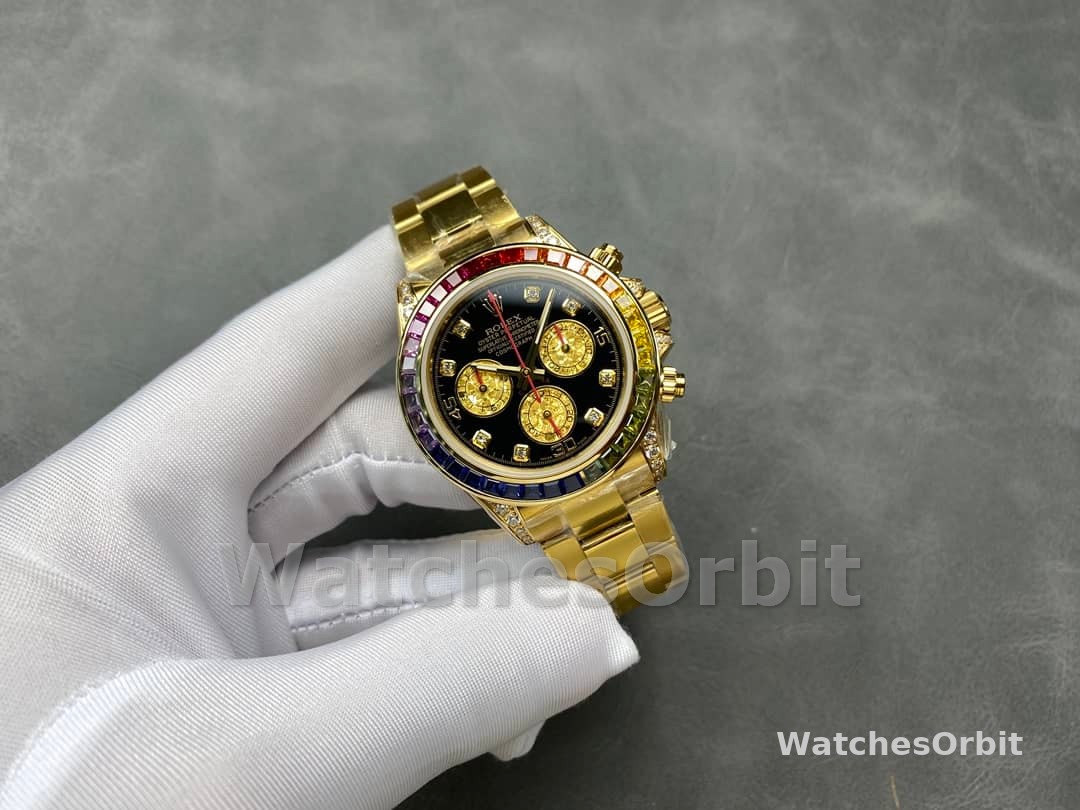 Rolex Daytona Chronograph Automatic Chronometer Diamond Black Dial 116598RBOW 0001