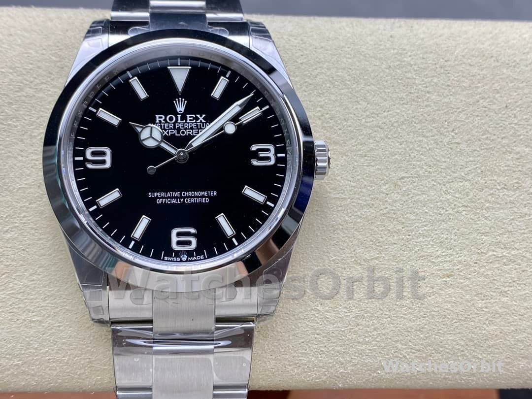Rolex Explorer 124270 0001 Black Dial Stainless Steel 36MM