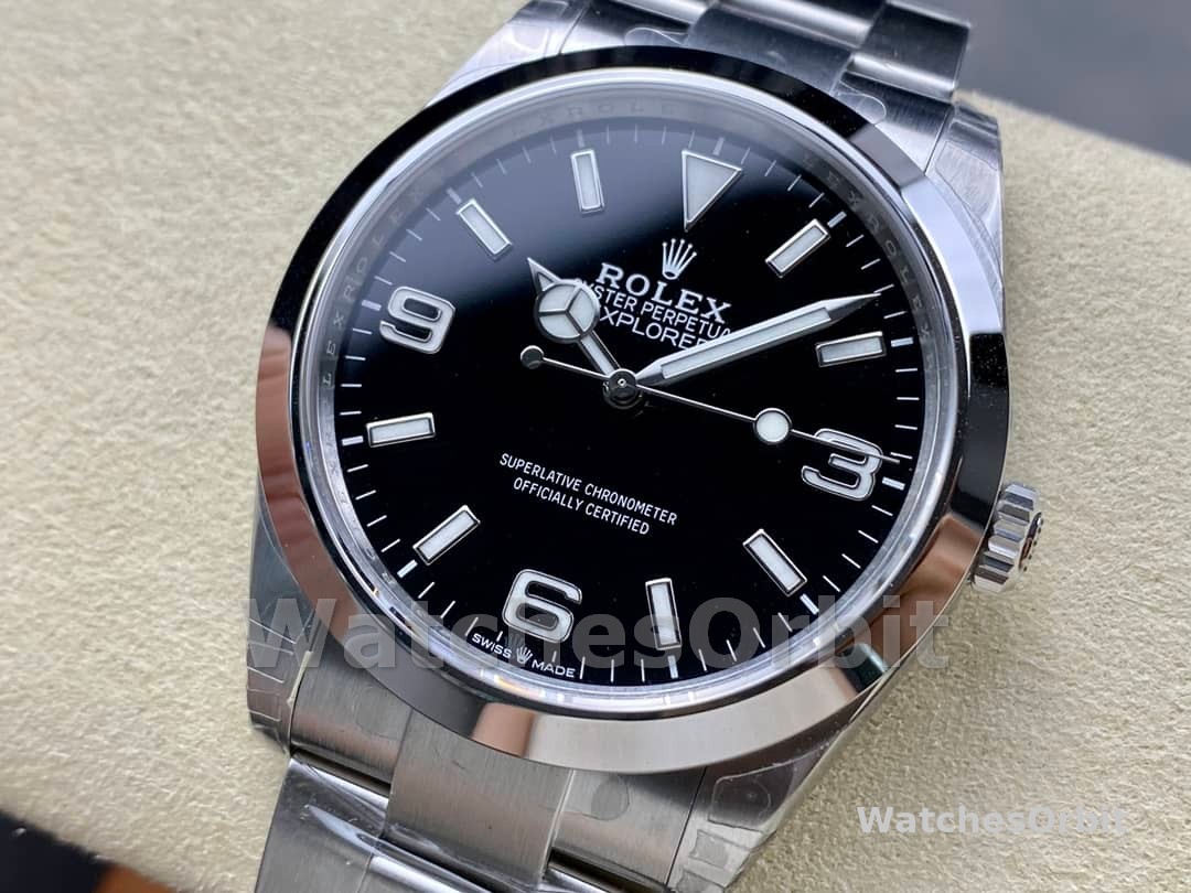 Rolex Explorer 124270 0001 Black Dial Stainless Steel 36MM