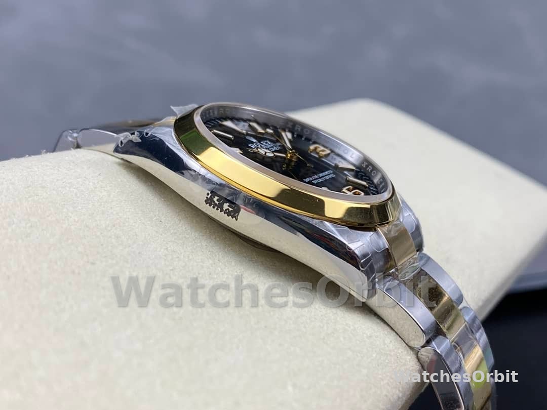 Rolex Explorer 36 Black Dial Yellow Gold M124273 0001 Women's Watch