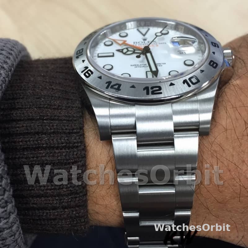 Rolex Explorer II m226570 0001 Stainless Steel White Dial 42MM Mens Replica Watch