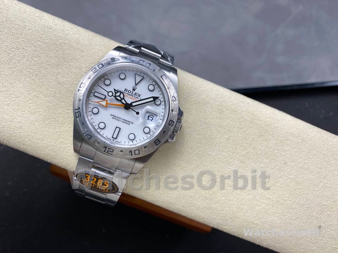 Rolex Explorer II m226570 0001 Stainless Steel White Dial 42MM Mens Replica Watch