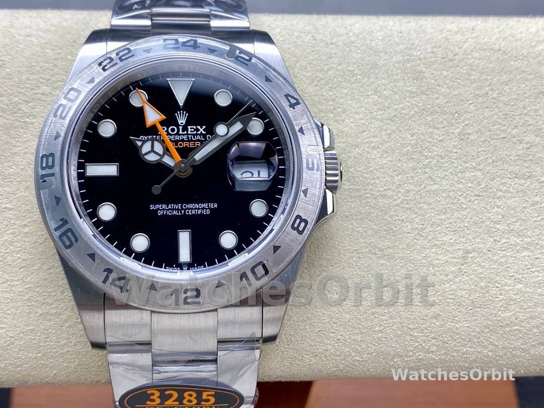 Rolex Explorer II m226570 0002 Stainless Steel Black Dial 42MM Mens Replica Watch