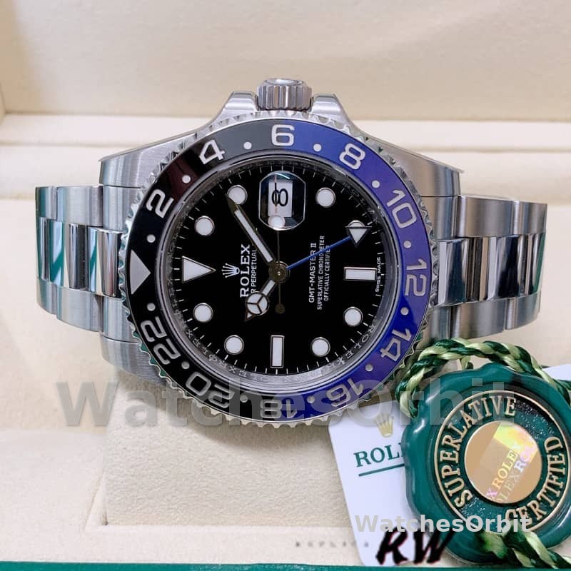 Rolex GMT-Master II Batman 116710BLNR Black Dial 40mm Mens Replica Watch