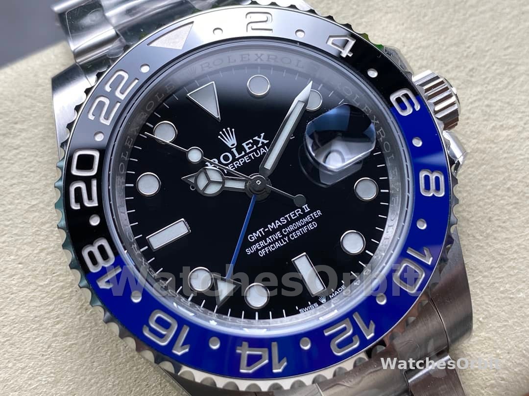 Rolex GMT-Master II Batman 116710BLNR Black Dial 40mm Mens Replica Watch