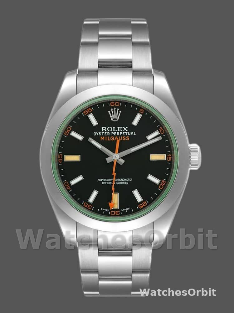 Rolex Milgauss 116400GV Stainless Steel Black Dial 40MM Mens Replica Watch