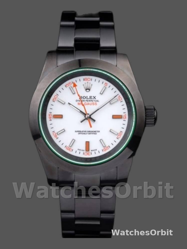 Rolex Milgauss PR116610 Pstainless steel White Dial 40MM Mens Replica Watch