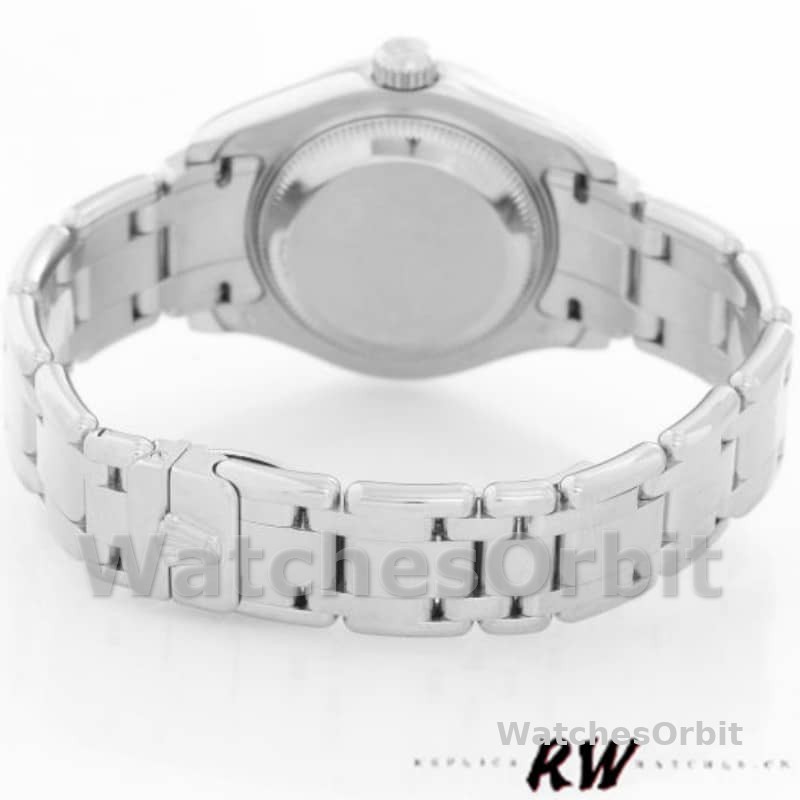 Rolex Masterpiece Pearlmaster 80319 White Roman Dial 29MM Lady Replica Watch