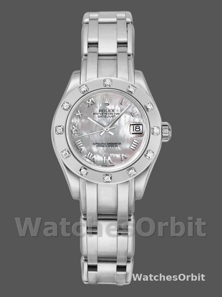 Rolex Pearlmaster 80319 MOP Roman Dial 29MM Lady Replica Watch