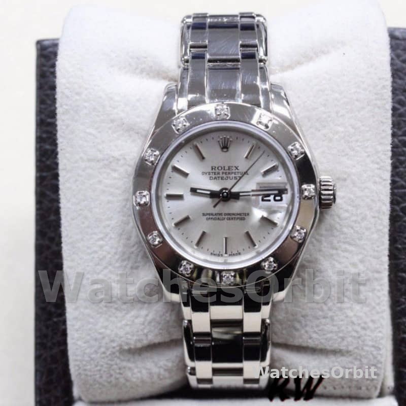 Rolex Pearlmaster 80319 White Dial 29MM Lady Replica Watch