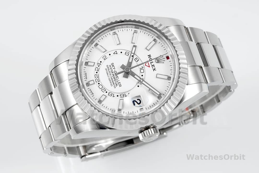Rolex Sky-Dweller 326934 Stainless Steel White Dial 42MM Replica Watch