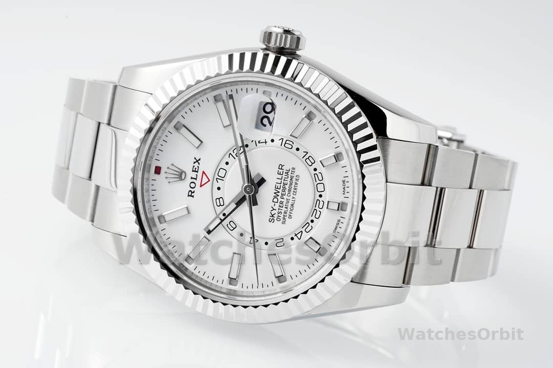 Rolex Sky-Dweller 326934 Stainless Steel White Dial 42MM Replica Watch