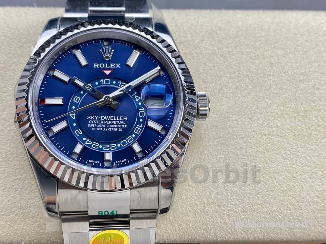 Rolex Sky-Dweller 42 m336934 0005 Stainless Steel Blue Dial Replica Watch