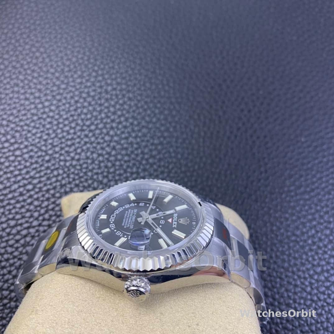 Rolex Sky Dweller 42 White Rolesor Black Dial Oyster M336934 0007 Men's Watch