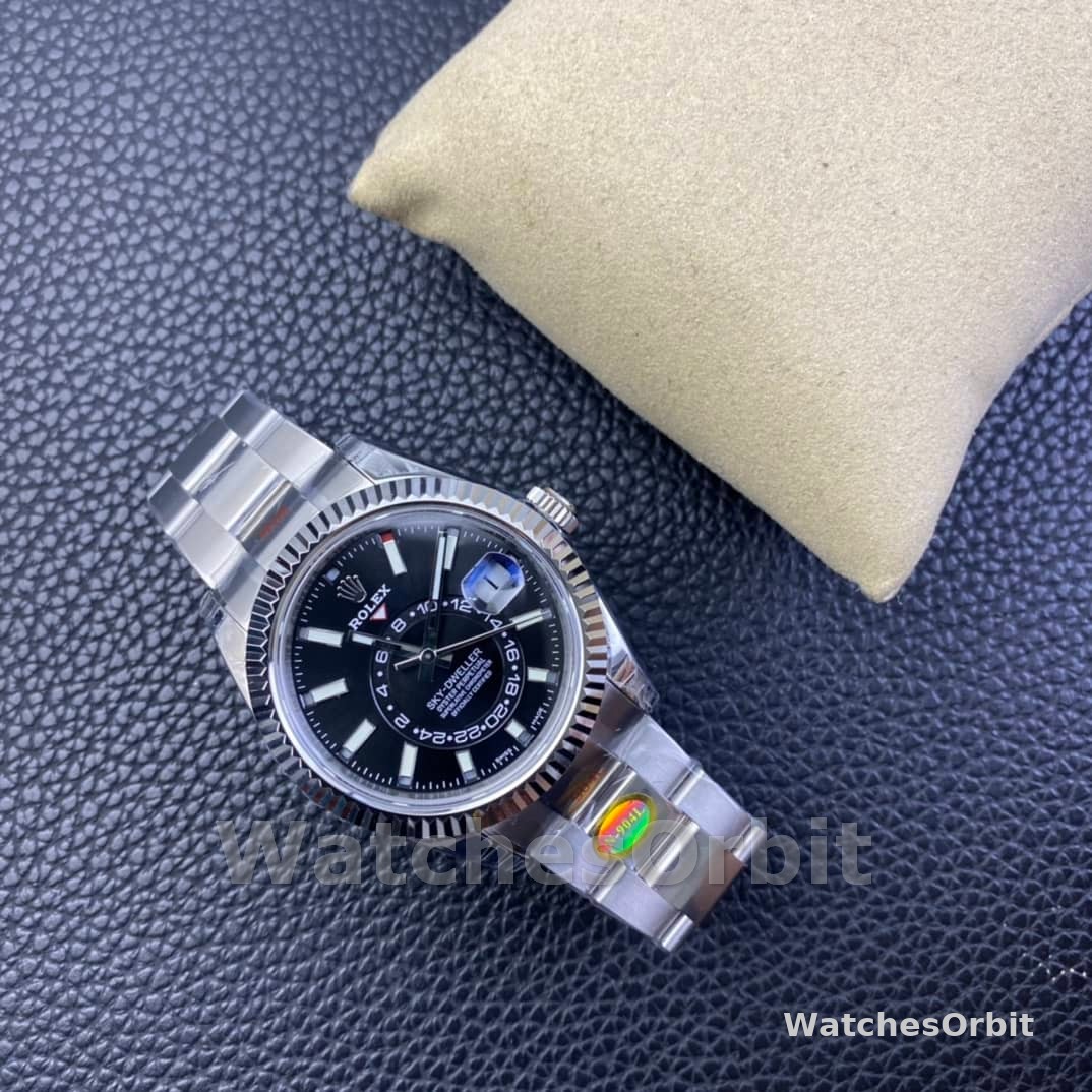 Rolex Sky Dweller 42 White Rolesor Black Dial Oyster M336934 0007 Men's Watch