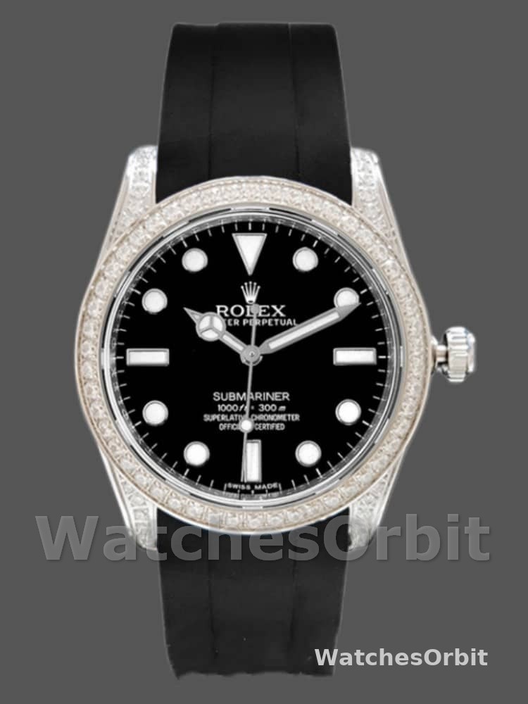 Rolex Submariner 116610 Black Dial Rubber strap 40mm Mens Replica Watch