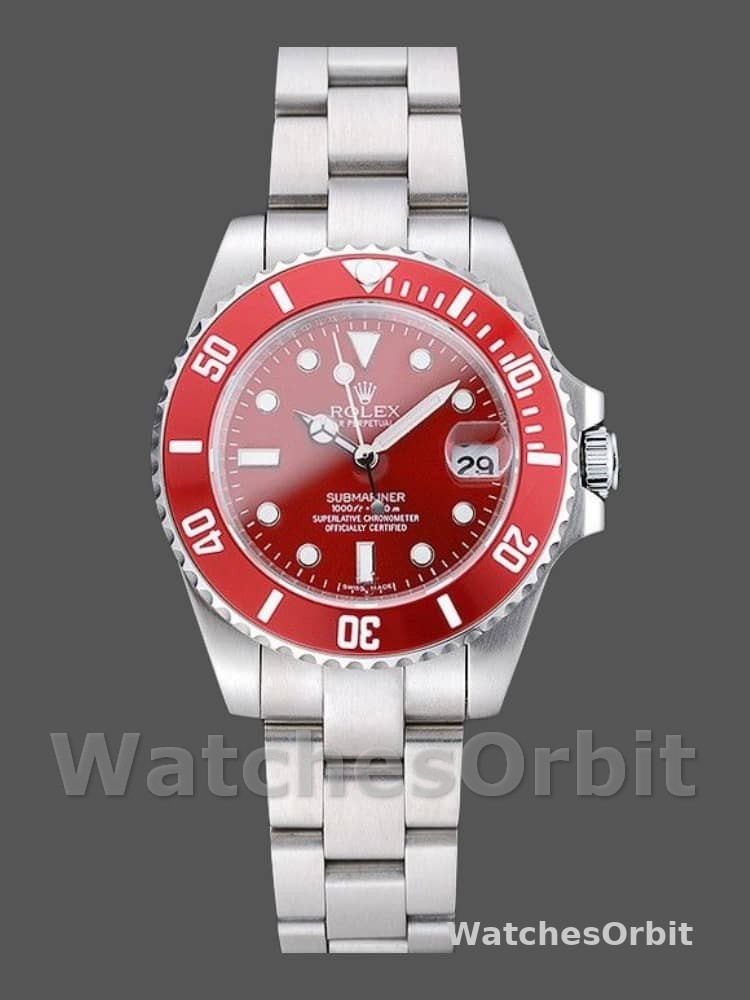 Rolex Submariner 116610 Stainless Steel 40MM Red Dial Mens Replica Watch