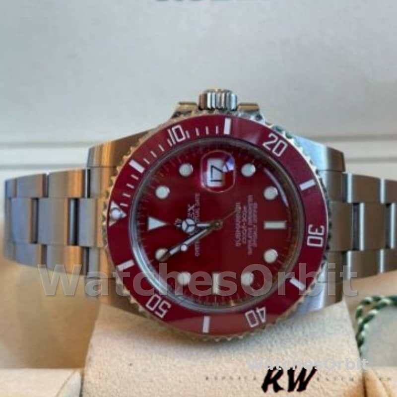Rolex Submariner 116610 Stainless Steel 40MM Red Dial Mens Replica Watch